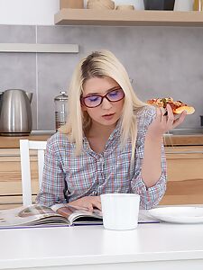 pizza with